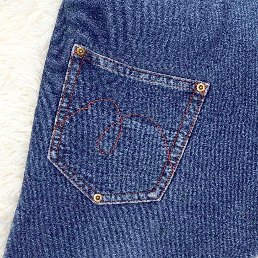 美品　メルシーボークー　後ろ前パンツ　サルエルパンツ　スウェットデニム　3