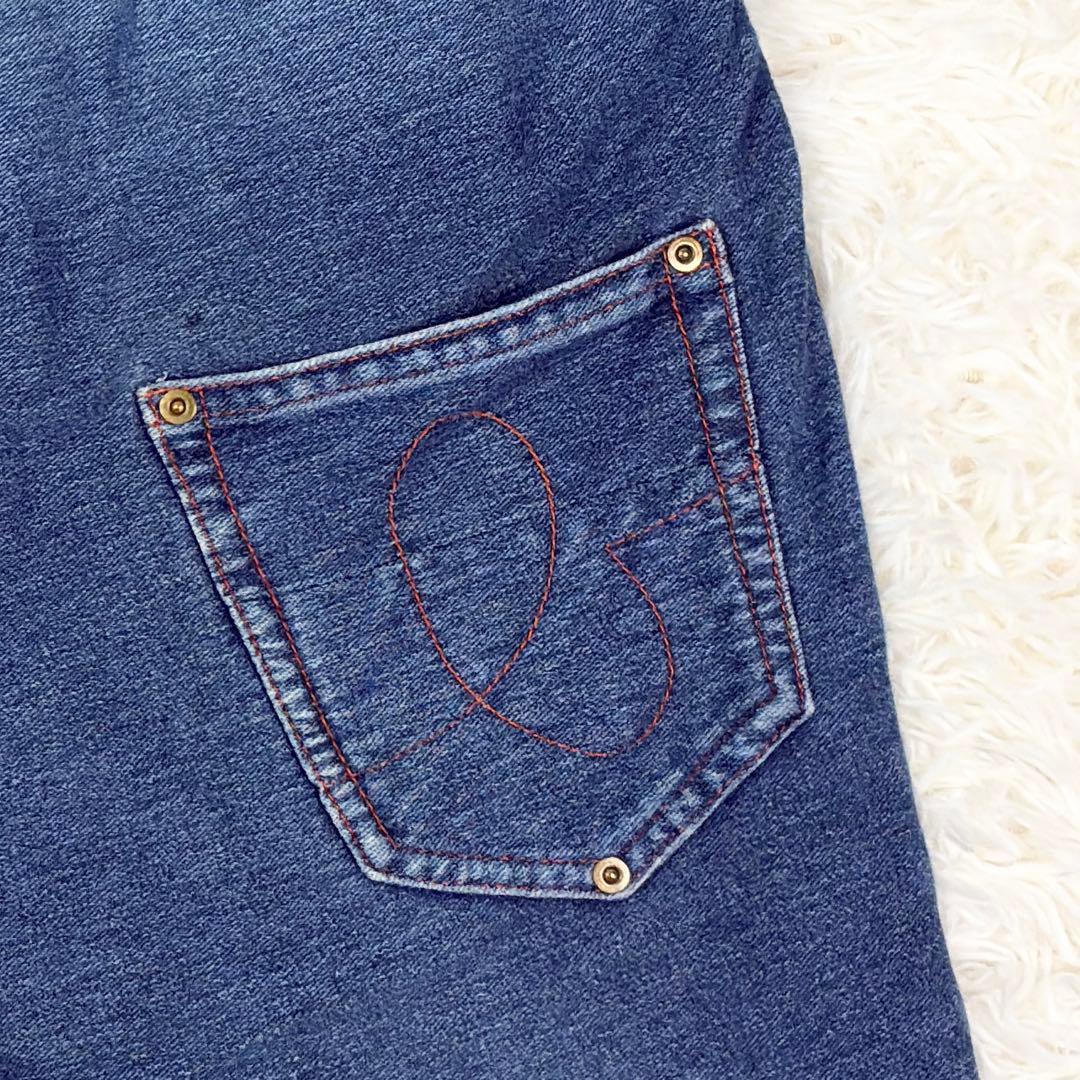 美品　メルシーボークー　後ろ前パンツ　サルエルパンツ　スウェットデニム　3