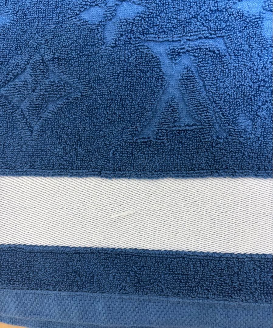 LOUIS VUITTON バスタオル 青