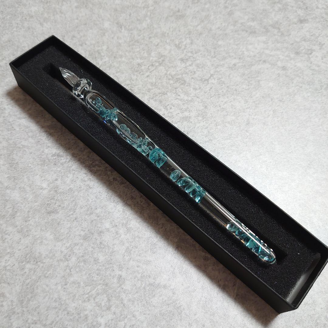 ガラス工房　まつぼっくり　ガラスペン　ストームグラス アパタイト