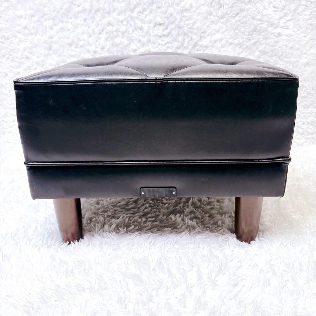 カリモク60 Kチェア オットマン スタンダード ブラック モダンスツール