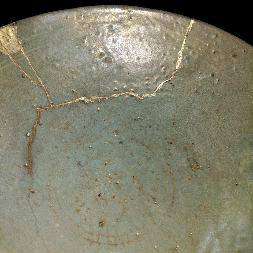 14世紀代　高麗青磁碗　金継ぎ　時代