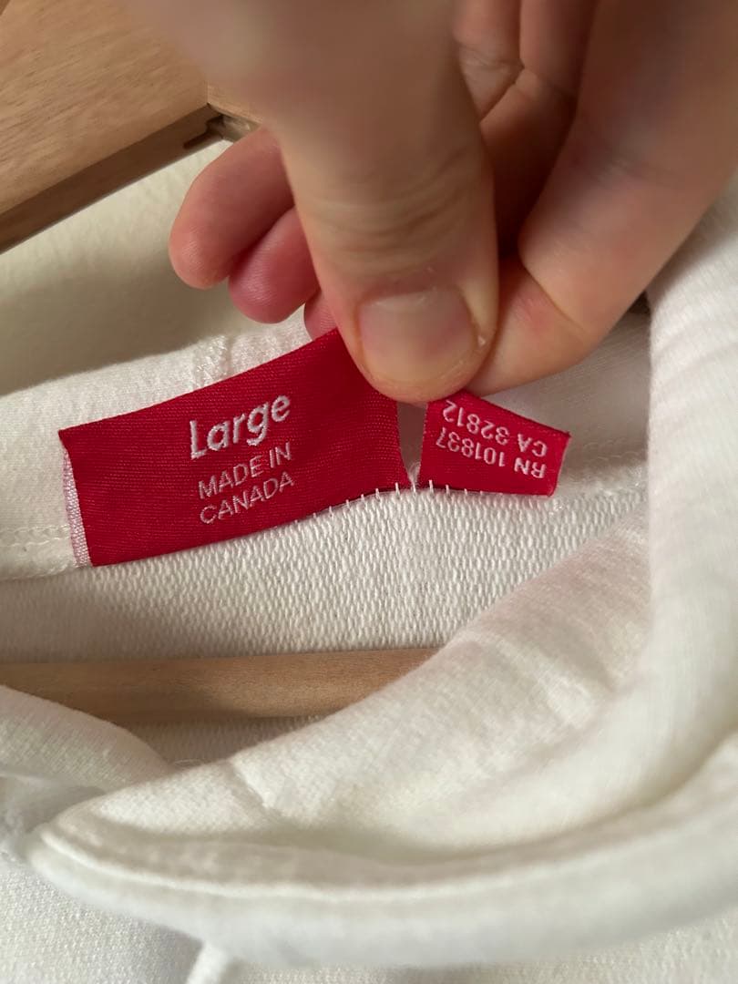 激レア！13ss supremeblingボックスロゴパーカー綾野剛着ホワイト