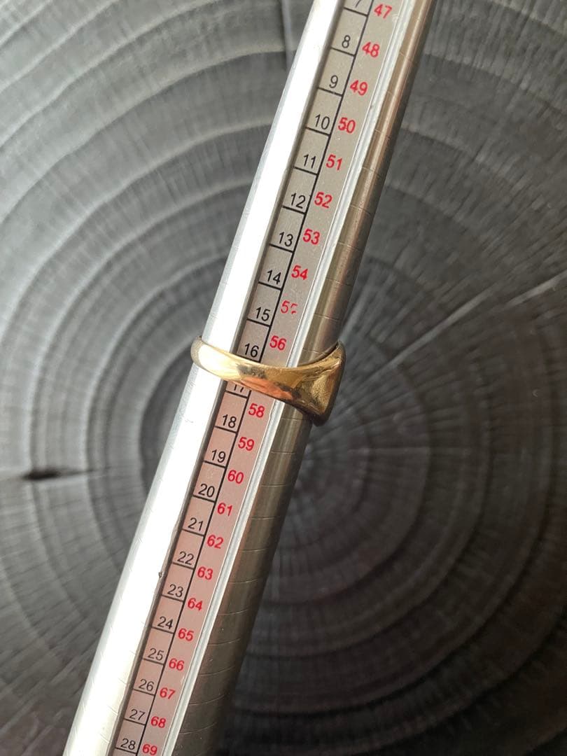 ビンテージ　シグネットリング　9金　9k