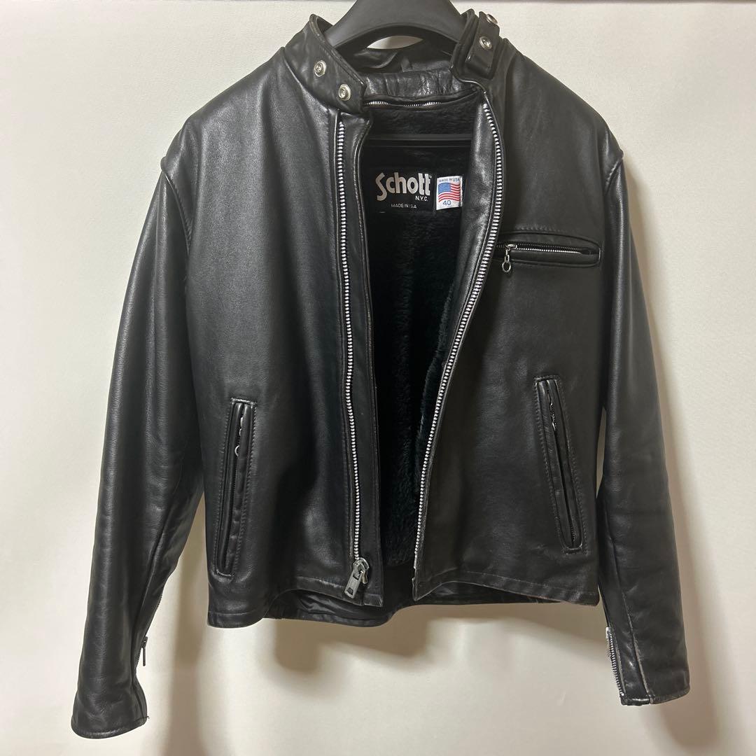 ゆうき【ショットUSA LINE 641 シングルライダースジャケット】