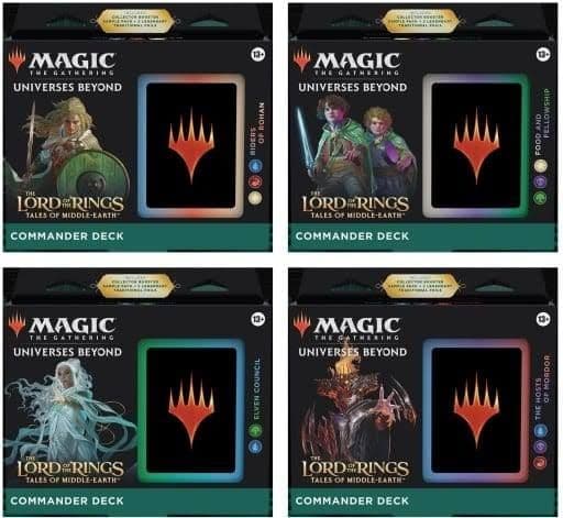 指輪物語　統率者デッキ　4種セット　カートン未開封 英語