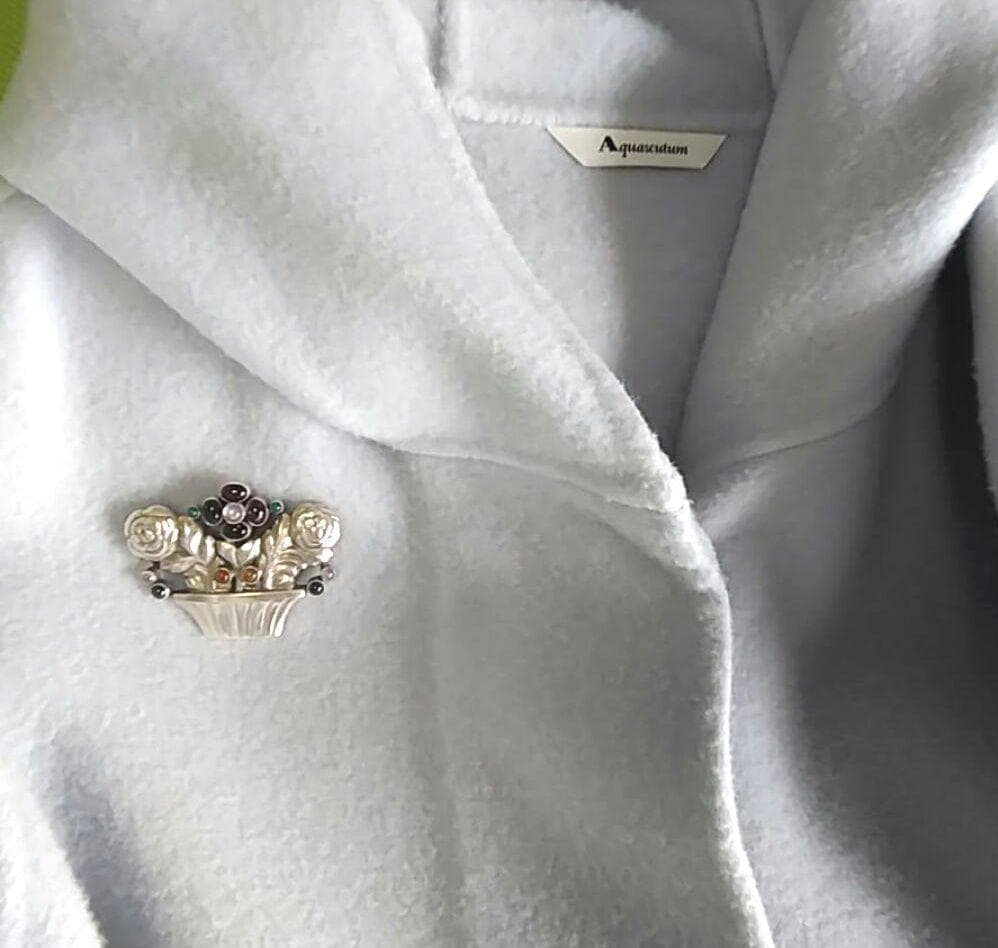 廃盤★　ジョージジェンセン　花かご　＃６７　ブローチ