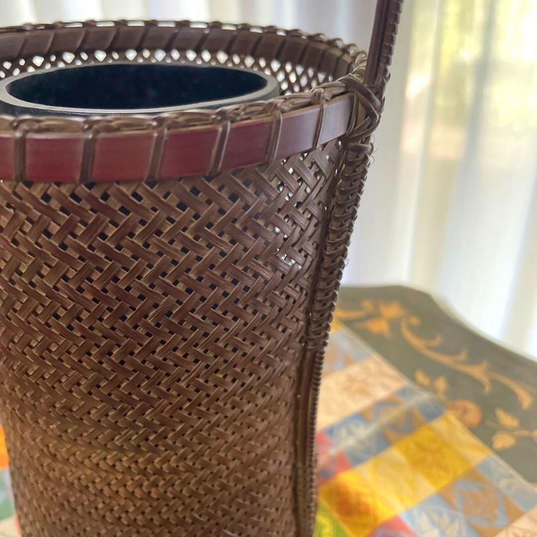 中田錦石作 花籠