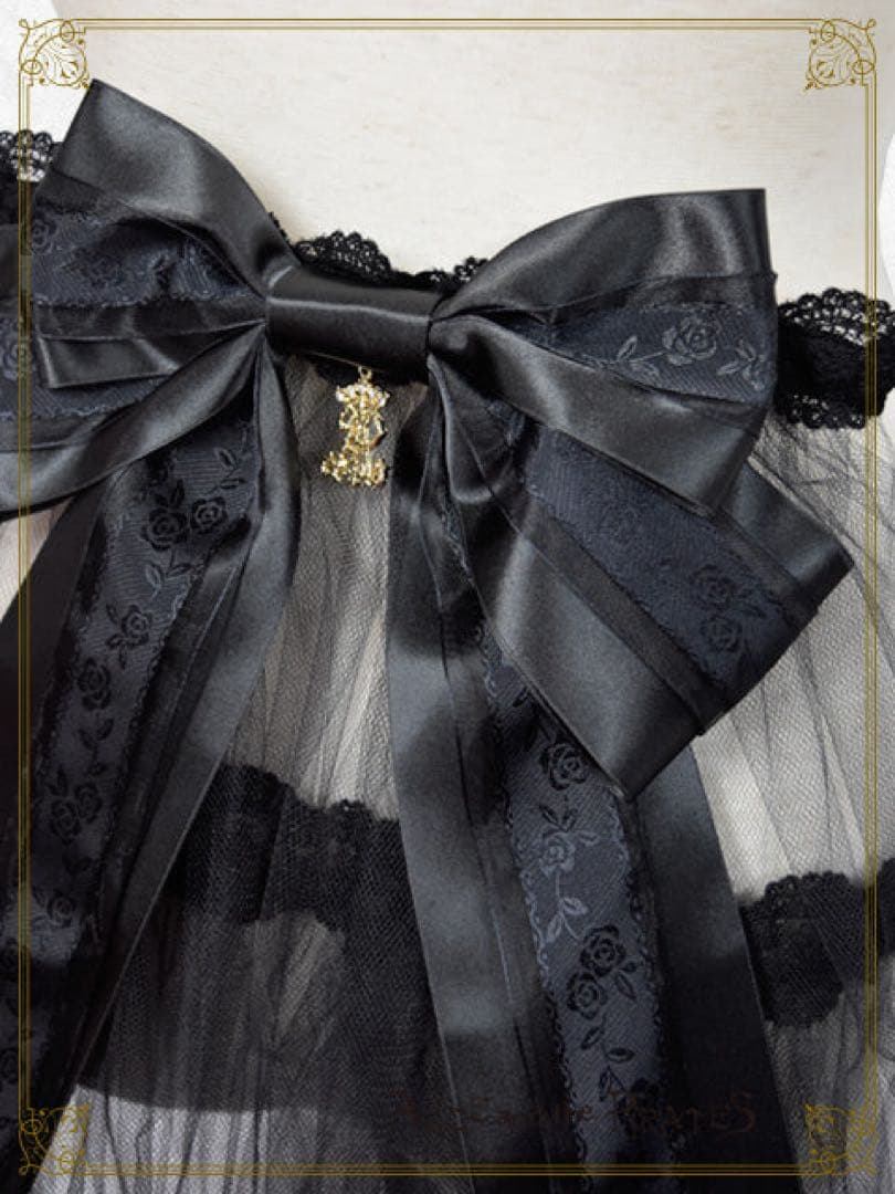 ALICE and the PIRATES ローズリボントレーン 黒xゴールド