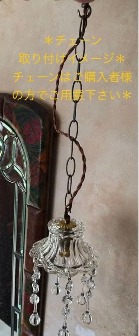 希少＊ 1920年代 フランス アンティーク 大きな可愛いお花のミニシャンデリア