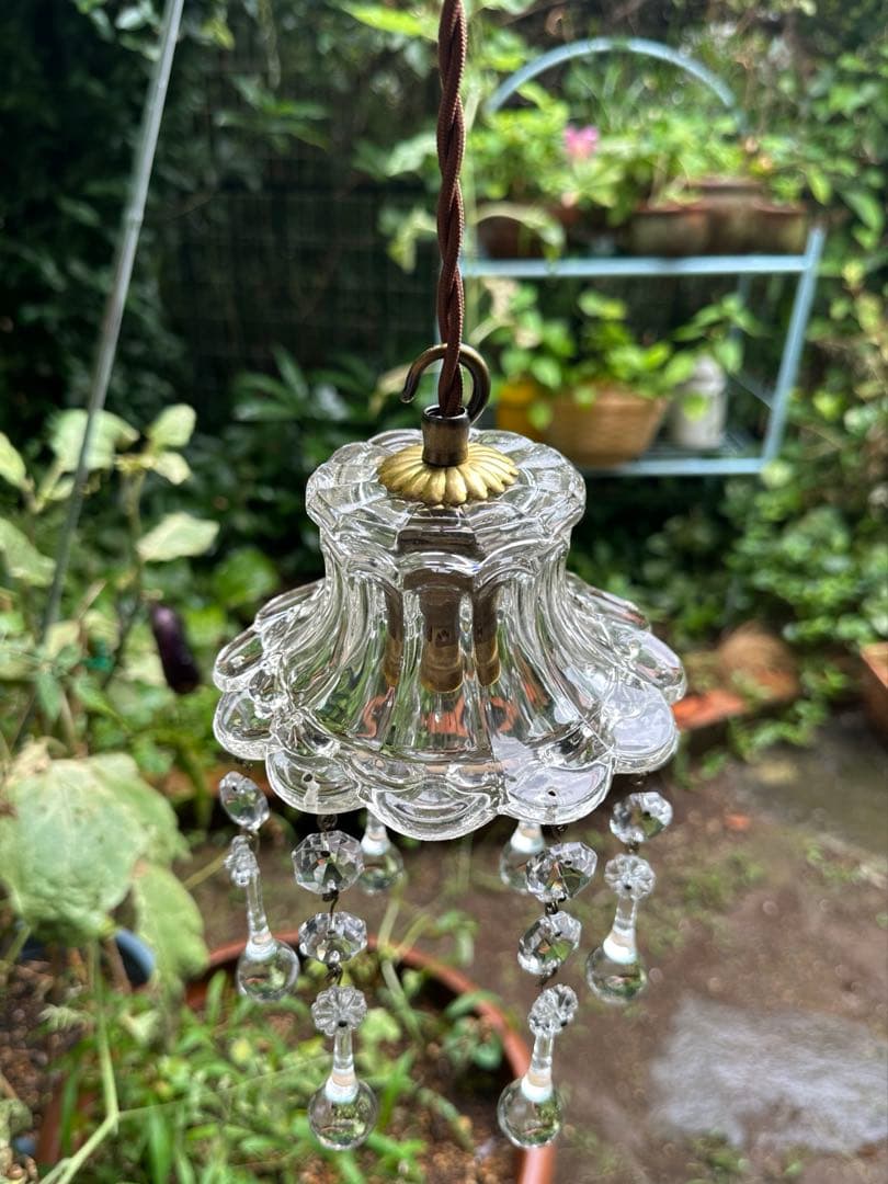 希少＊ 1920年代 フランス アンティーク 大きな可愛いお花のミニシャンデリア