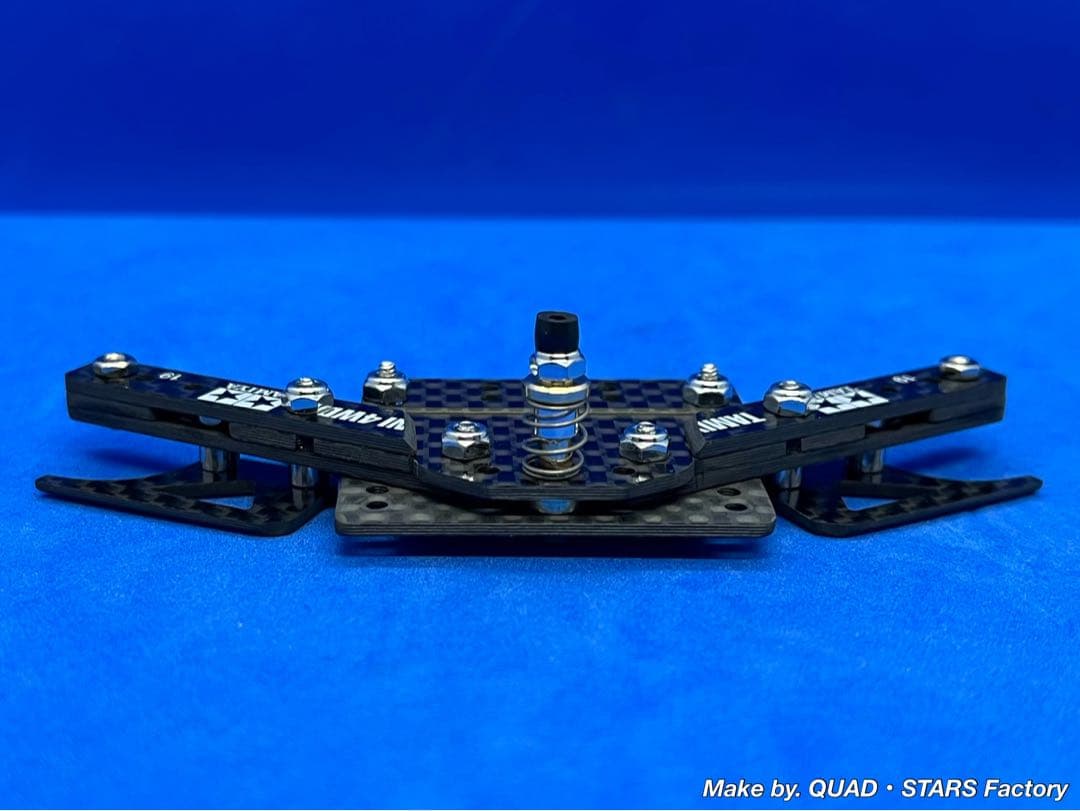 【ミニ四駆・MS用】2軸ATピボットバンパー＋1軸リヤアンカー　カーボン