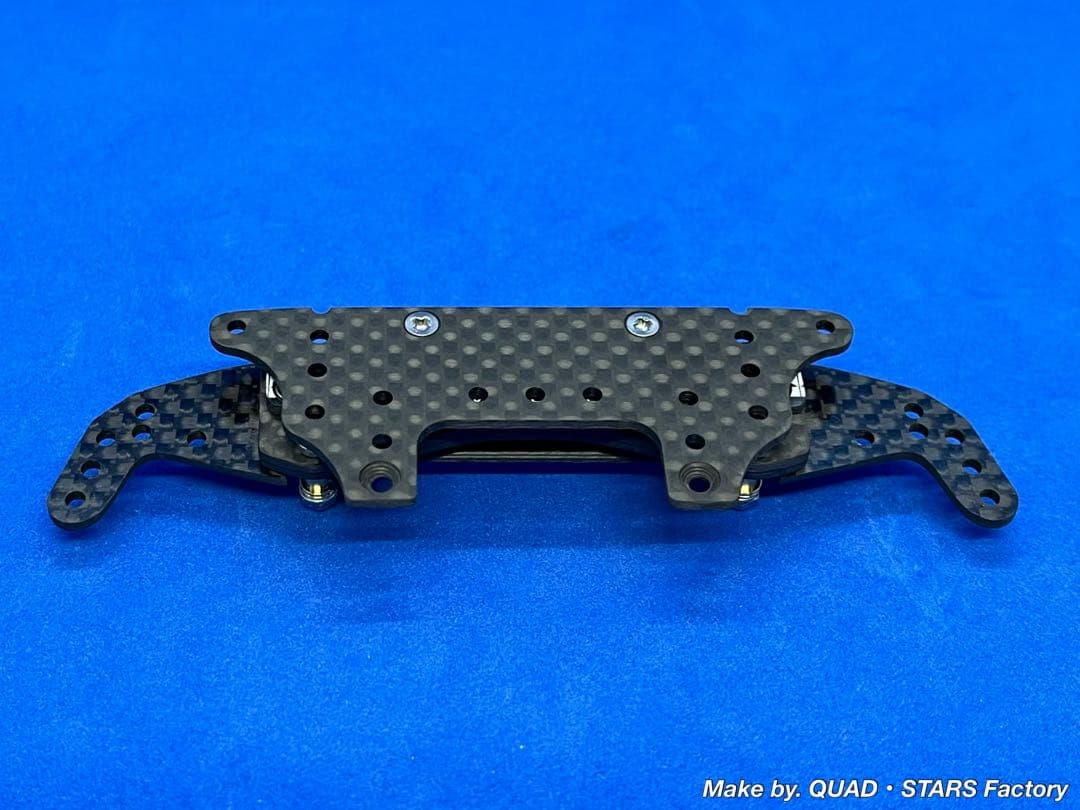【ミニ四駆・MS用】2軸ATピボットバンパー＋1軸リヤアンカー　カーボン