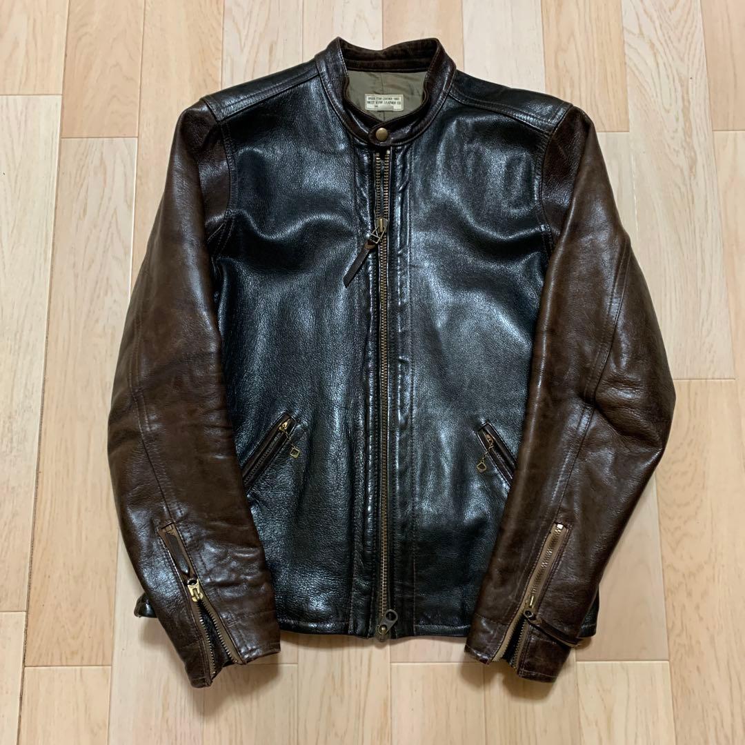 ウエストライドレザージャケット