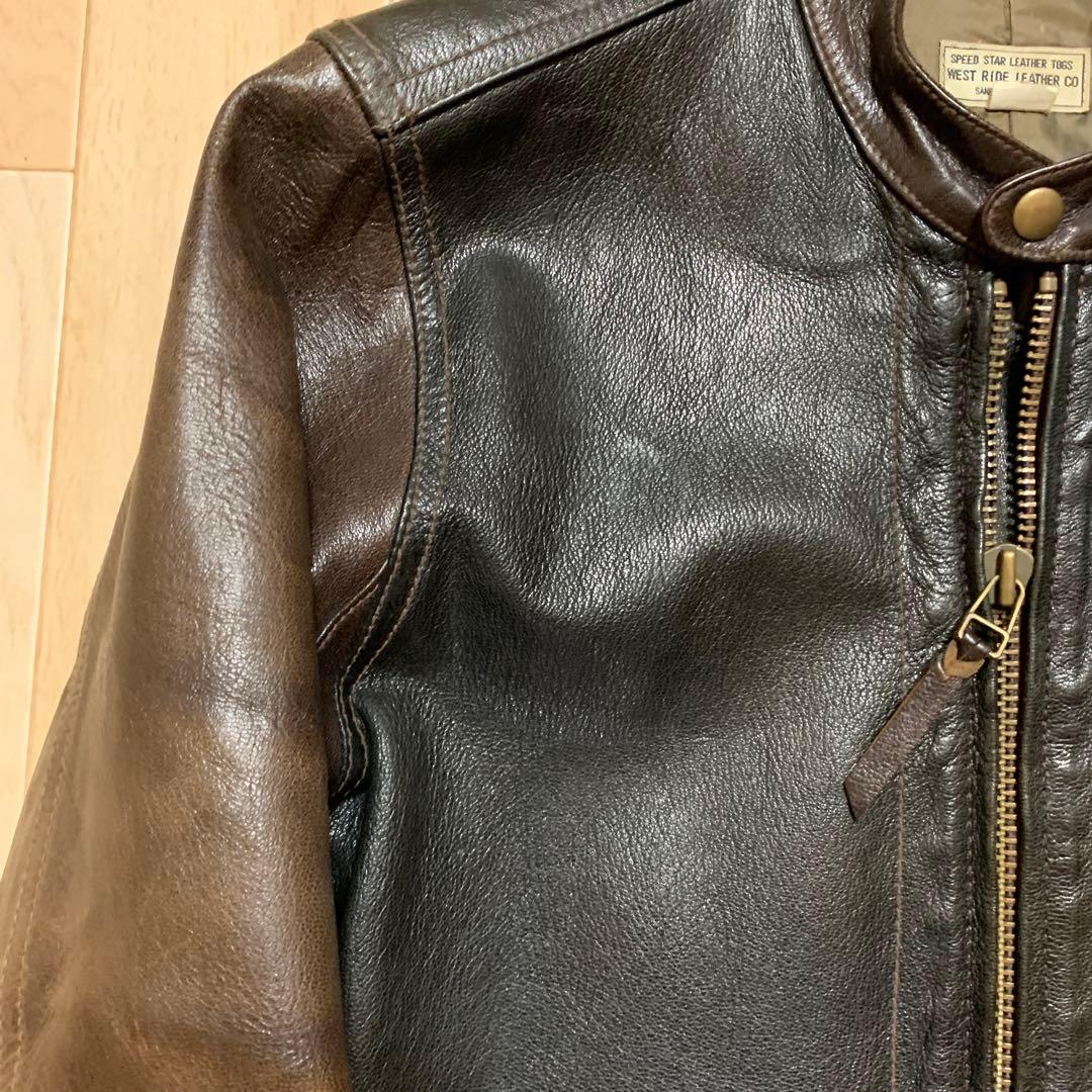 ウエストライドレザージャケット