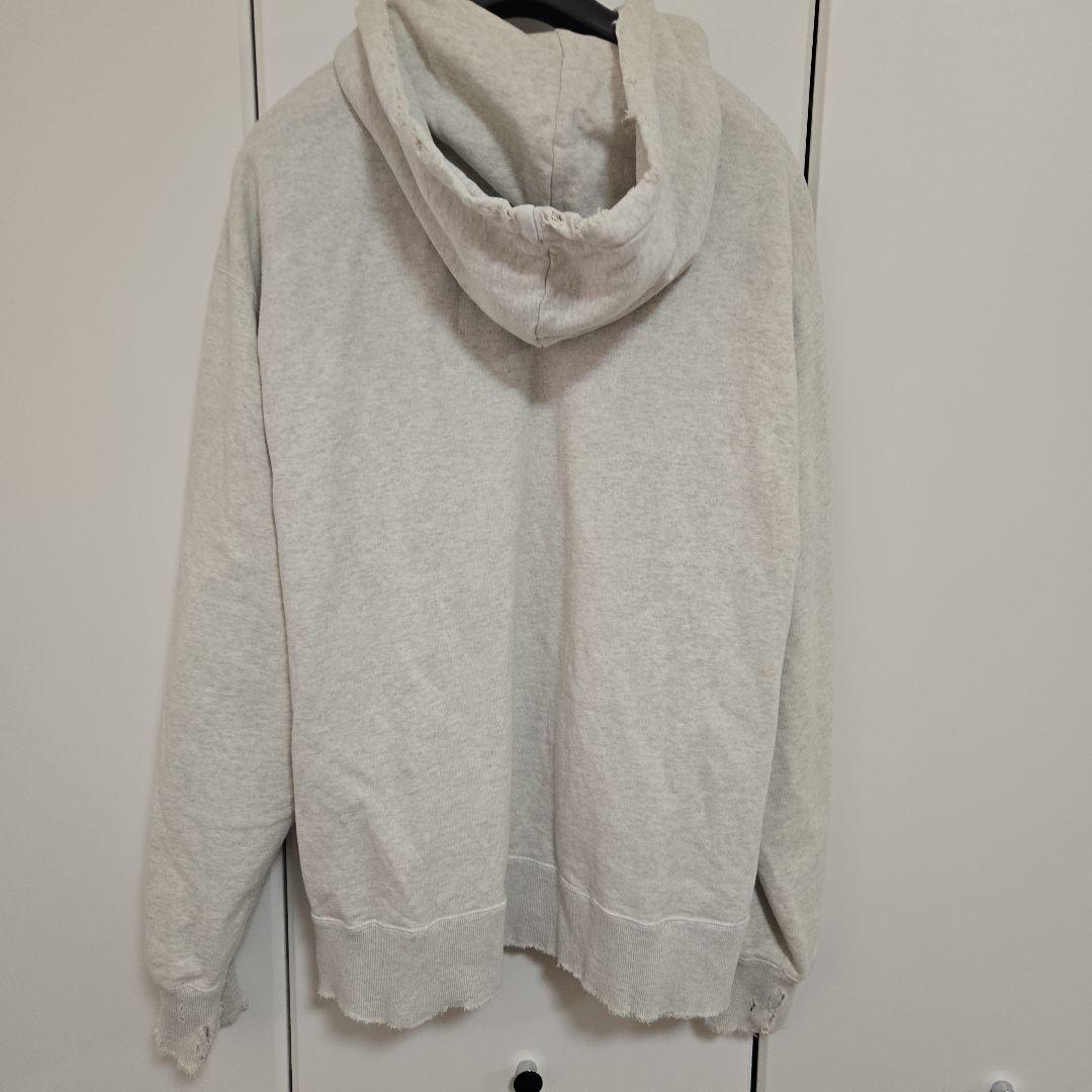 トップス ancellm 24aw CRASH ZIP HOODIE