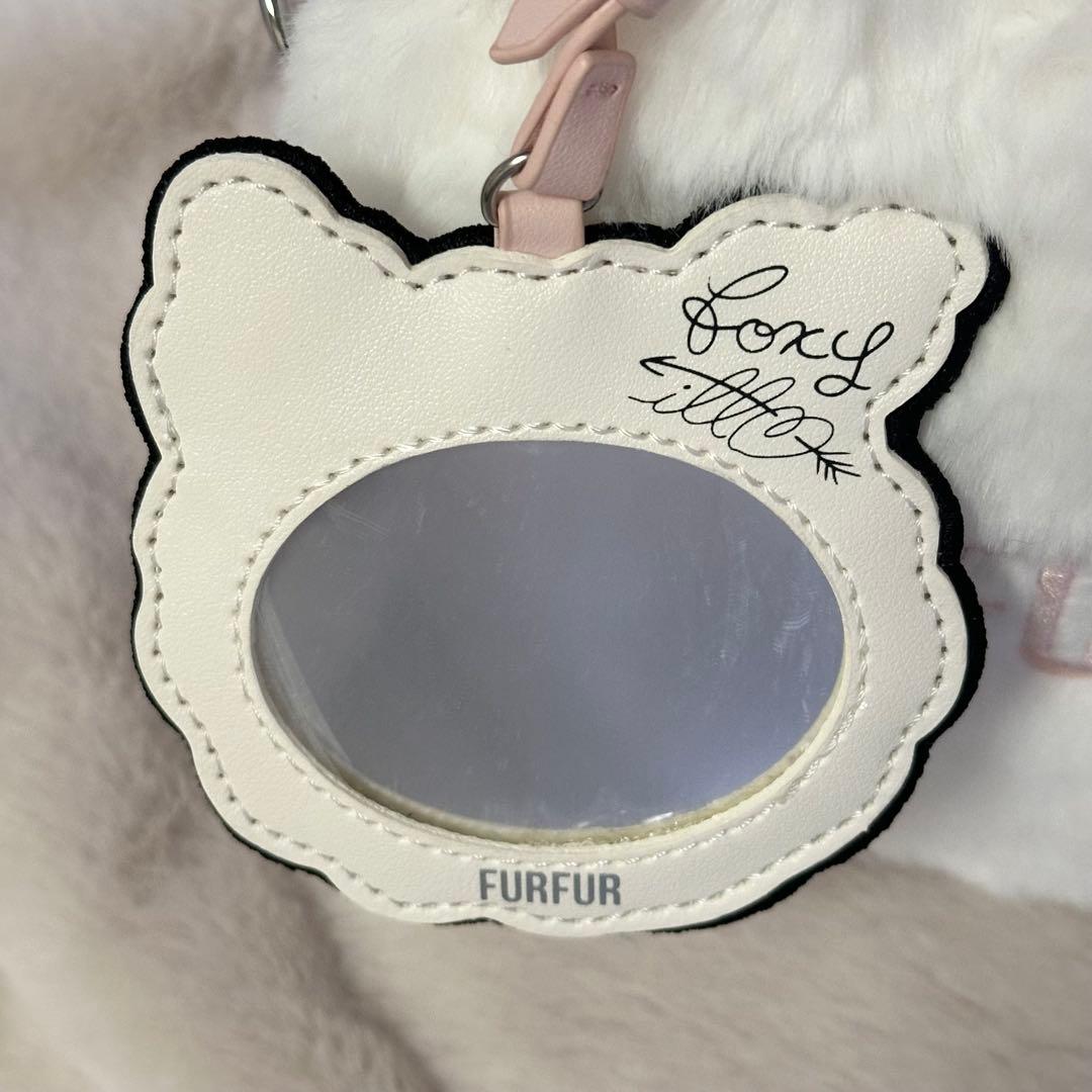 【新品・未使用】FURFUR ねこ エコファー スクエアボストンバッグ