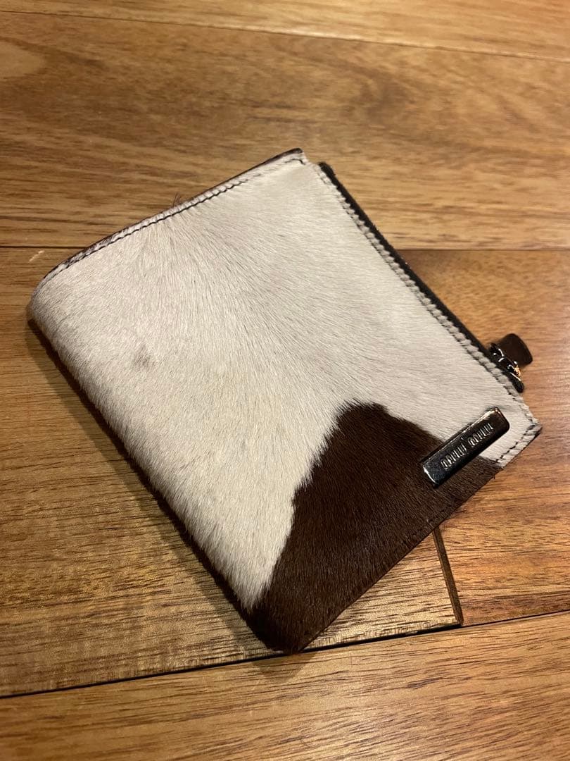 miu miu ハラコ　二つ折り財布