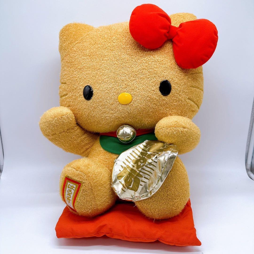 レア ハローキティ　キティ　レトロ　ぬいぐるみ　はろうきてぃ　千万両 招き猫