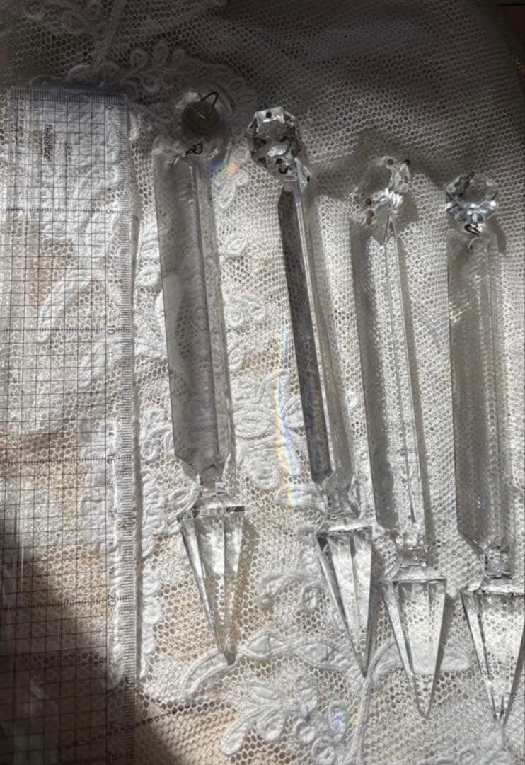 4本　バカラ　シャンデリアパーツ