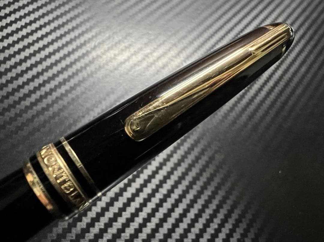 未使用に近い モンブラン 144 ブラック 全金 M 中字 万年筆