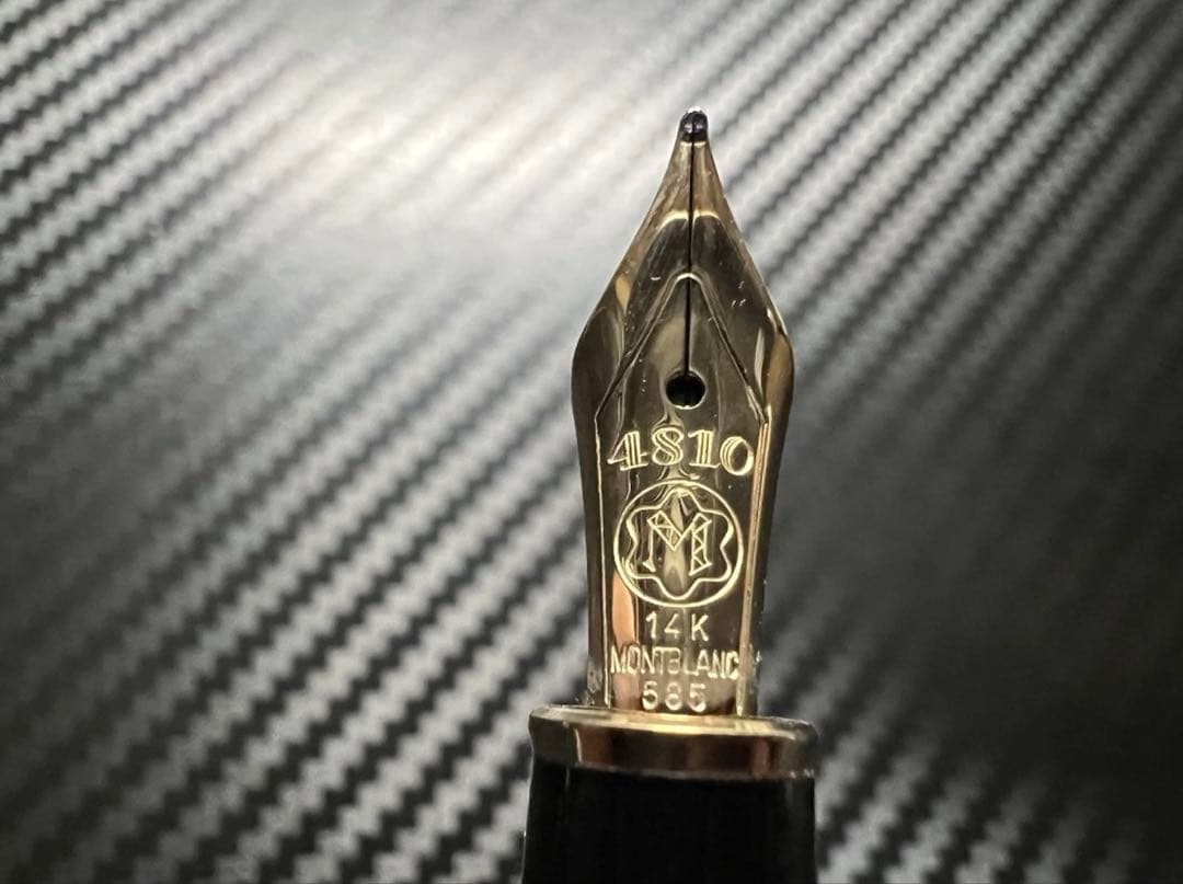 未使用に近い モンブラン 144 ブラック 全金 M 中字 万年筆