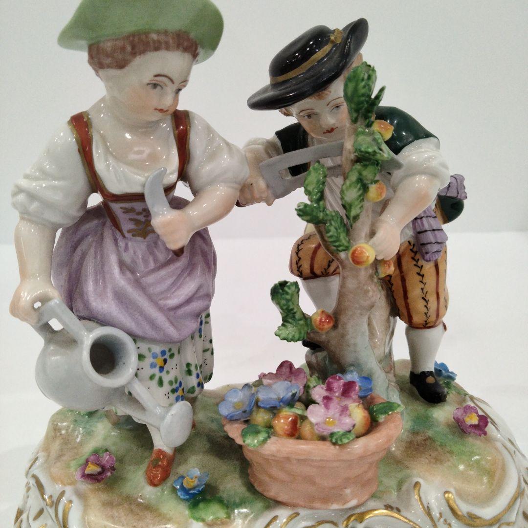 v298-1 ドレスデン カール・ティーメ工房 フィギュリン 高さ12.5㎝