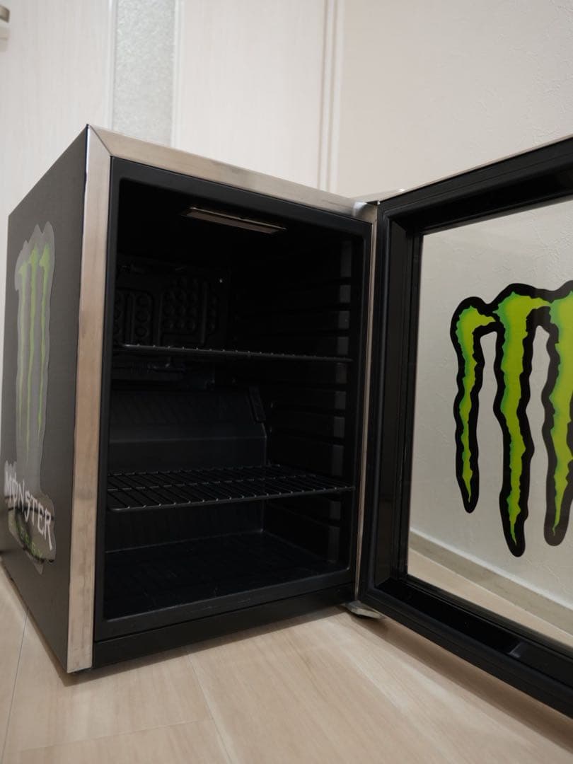 値下げMonster Energy カスタム冷蔵庫 ガラス扉
