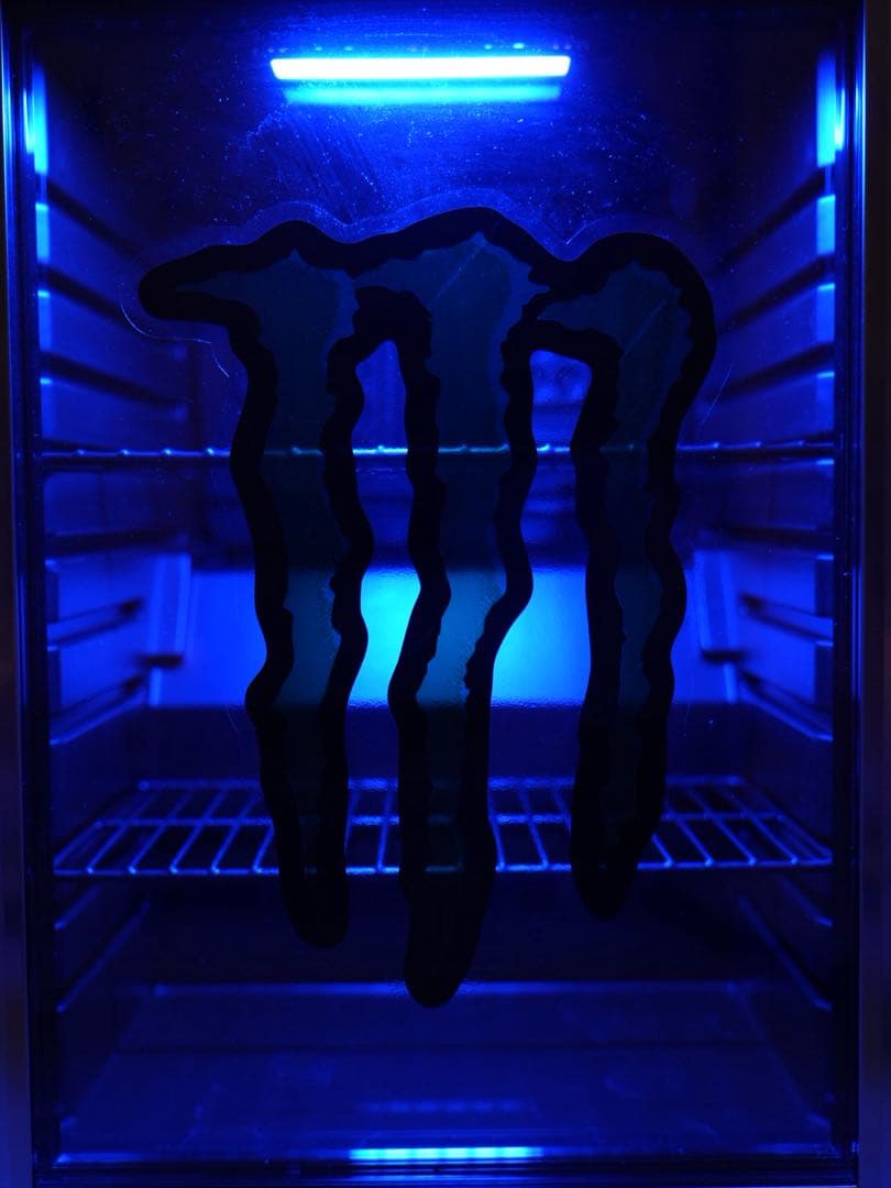 値下げMonster Energy カスタム冷蔵庫 ガラス扉