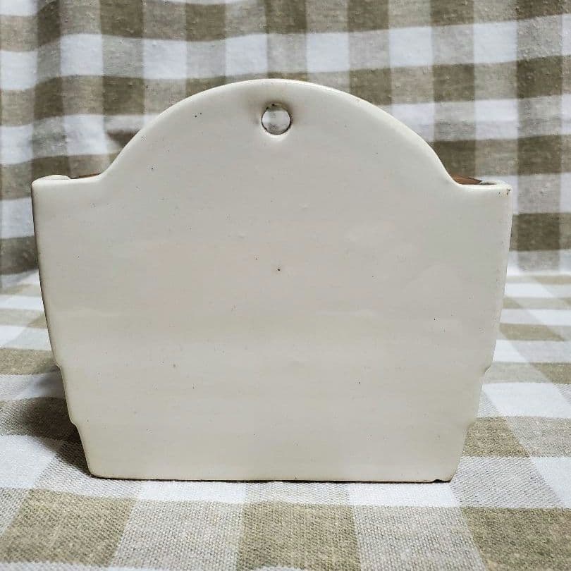 アンティーク　フランス　リュネヴィル　陶器製マッチ入れ　K&G