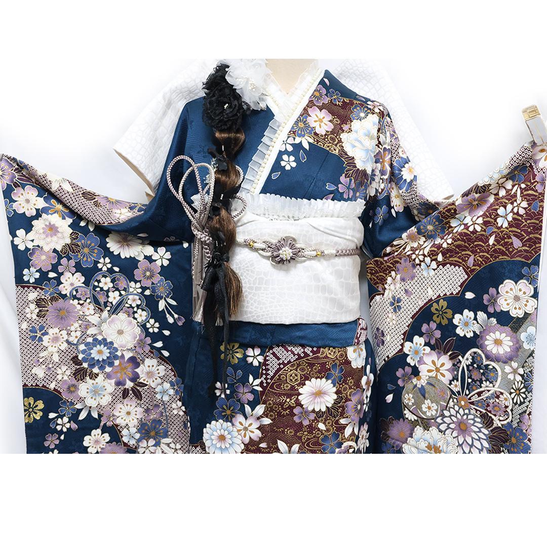 大きいサイズ◆ 2026年まだ間に合います◆振袖6点セット ◆フルセットRv43