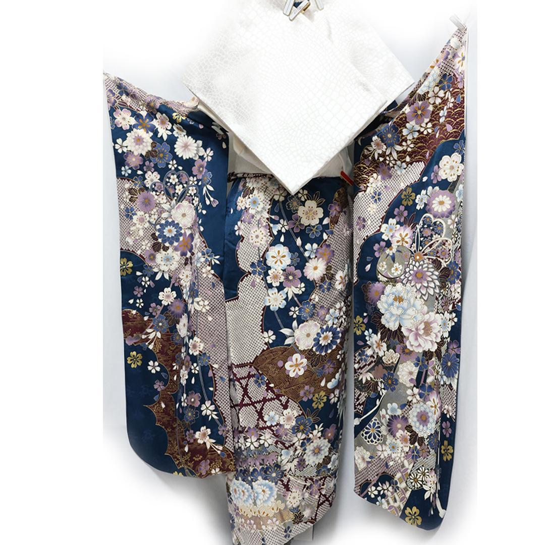 大きいサイズ◆ 2026年まだ間に合います◆振袖6点セット ◆フルセットRv43