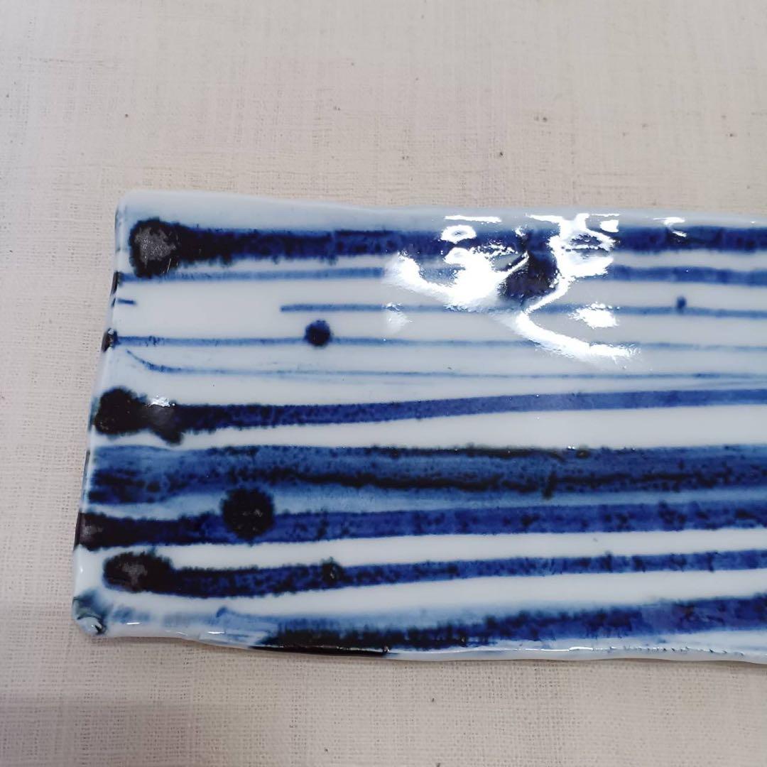 加藤委さん作　染付長皿