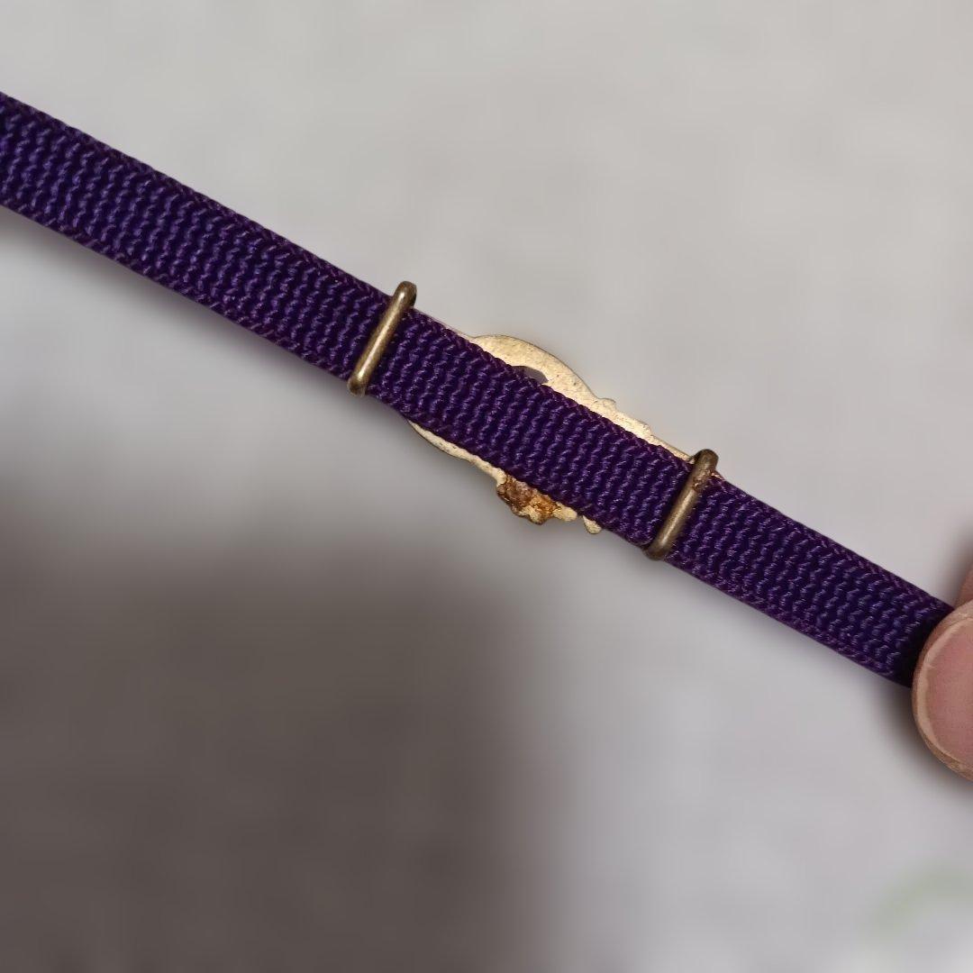 波紋と勾玉(波紋音と真琴？)と菊　帯留　金工　アンティーク