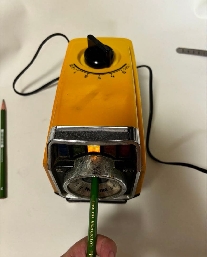 ナショナル　電気えんぴつケズリ　昭和家電　昭和レトロ　松下電器産業株式会社