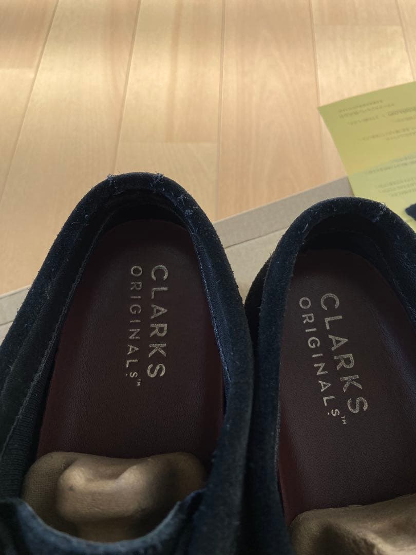 CLARKS ORIGINALS GORE-TEX ブラックワラビーUK７