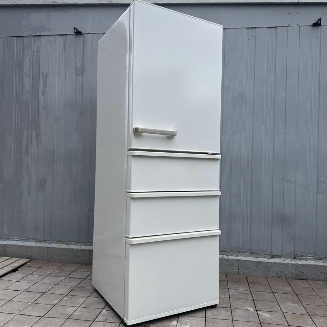 美品 AQUA 4ドア冷蔵庫 355L スリムサイズ スタイリッシュデザイン