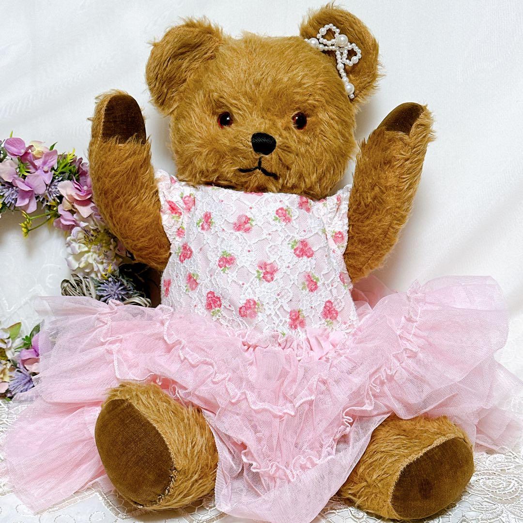 ❤️ペディグリー❤️ 大きめアンティークテディベア　ビンテージ　イギリス