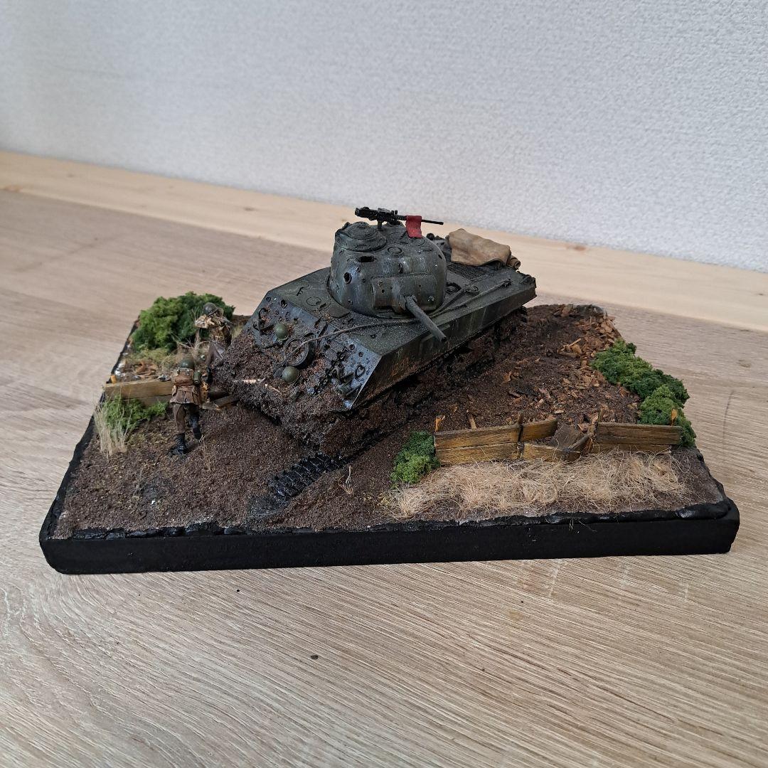 シャーマン戦車ジオラマ