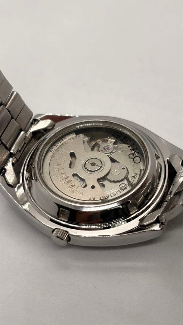 SEIKO5 裏スケ 腕時計 デイデイト 自動巻き 7S26