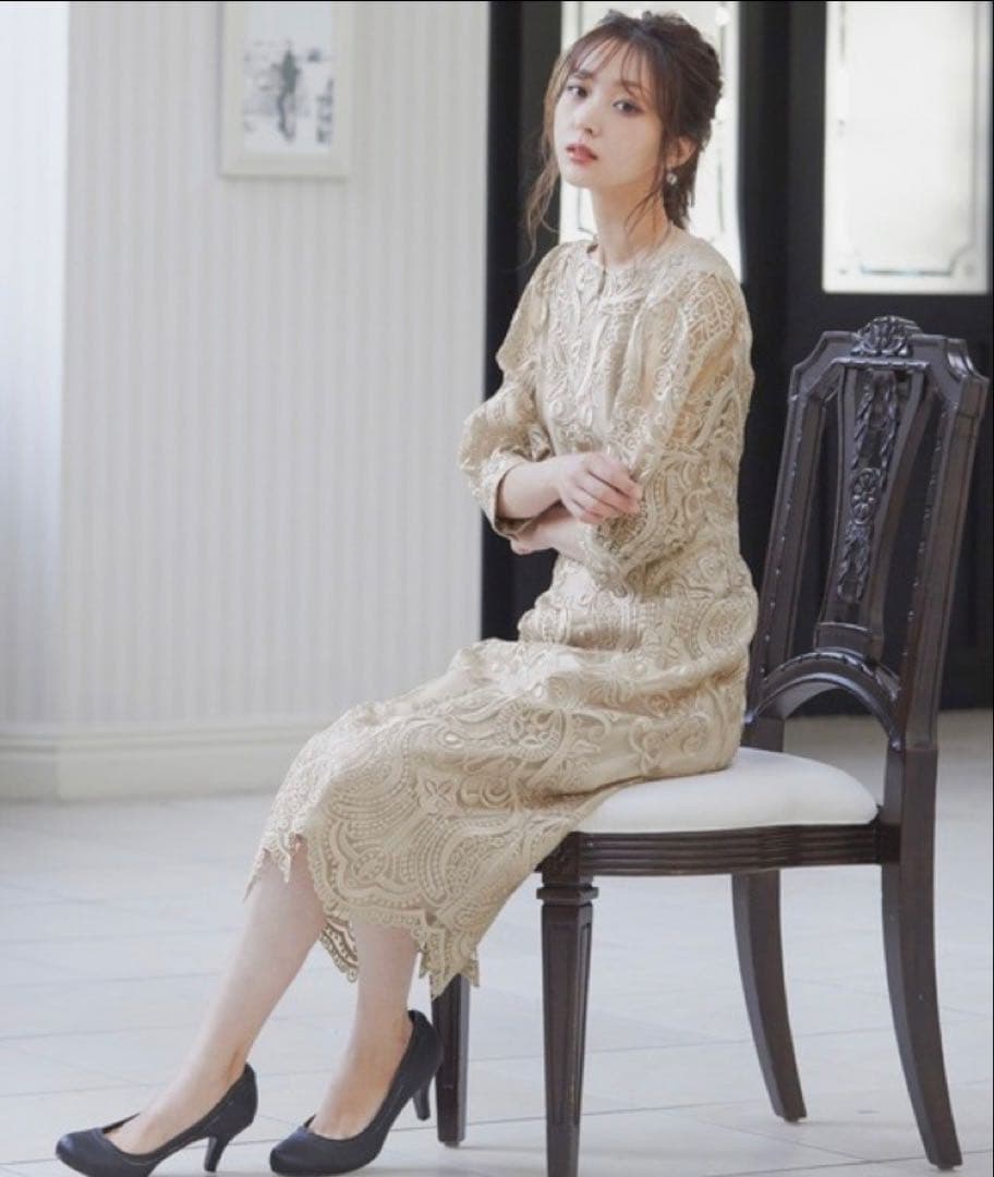 q【美品】ニアナ ハレモード ワンピース 結婚式 ドレス オケージョン