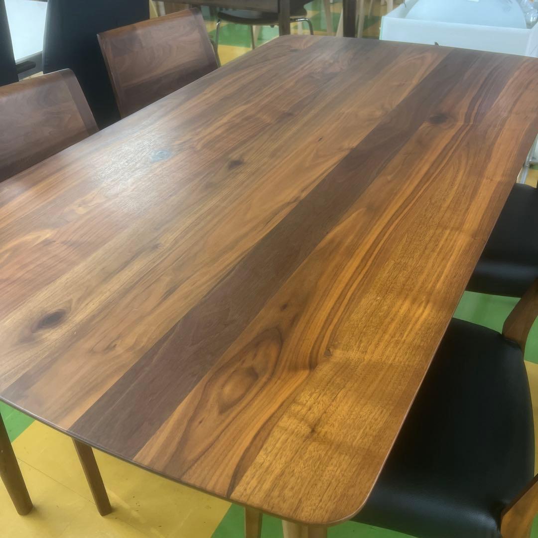 大塚家具　ダイニングセット　天然木　椅子カバー4枚付