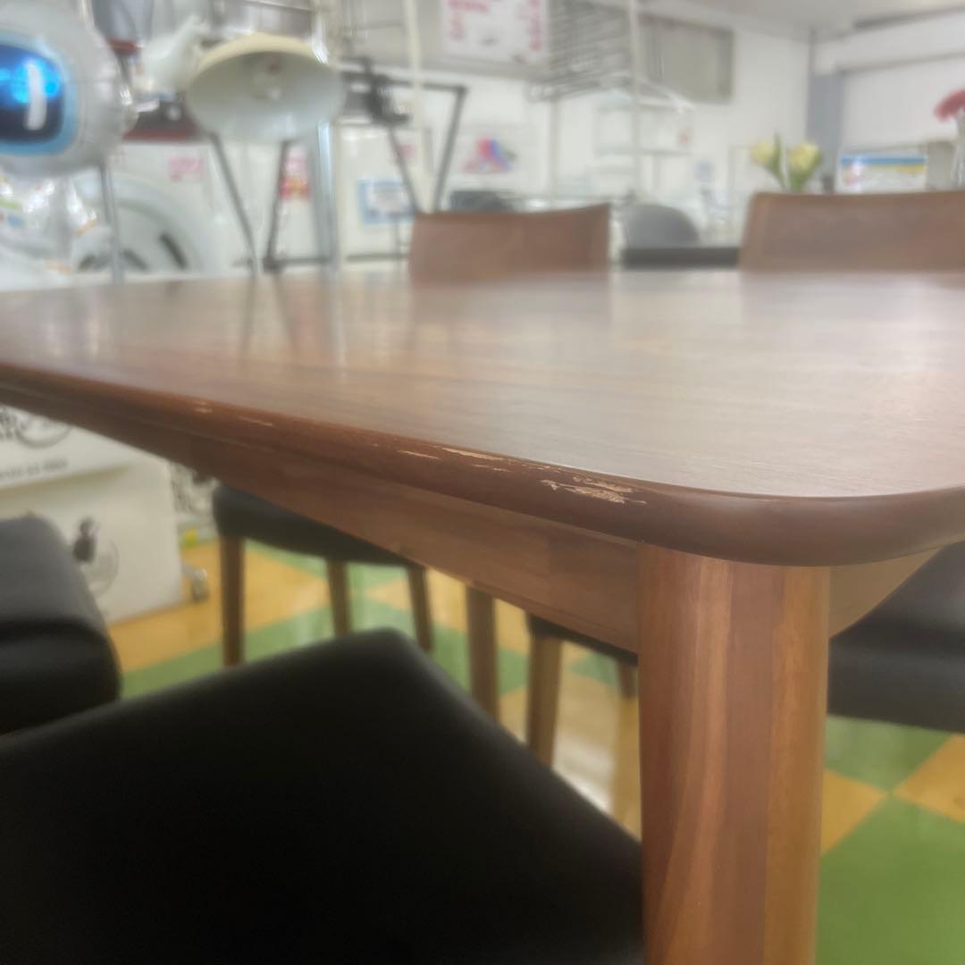 大塚家具　ダイニングセット　天然木　椅子カバー4枚付