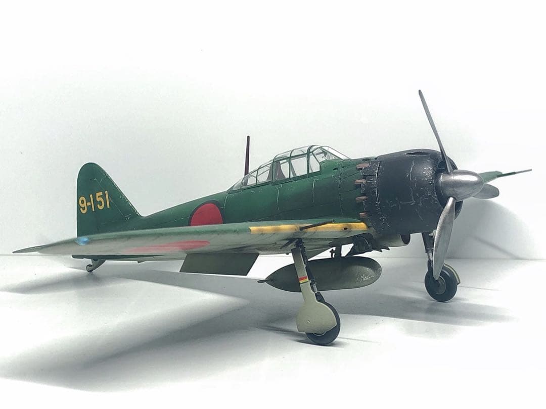 【海賊プラモデル屋完成品】TAMIYA 1/48 零戦52型 完成品