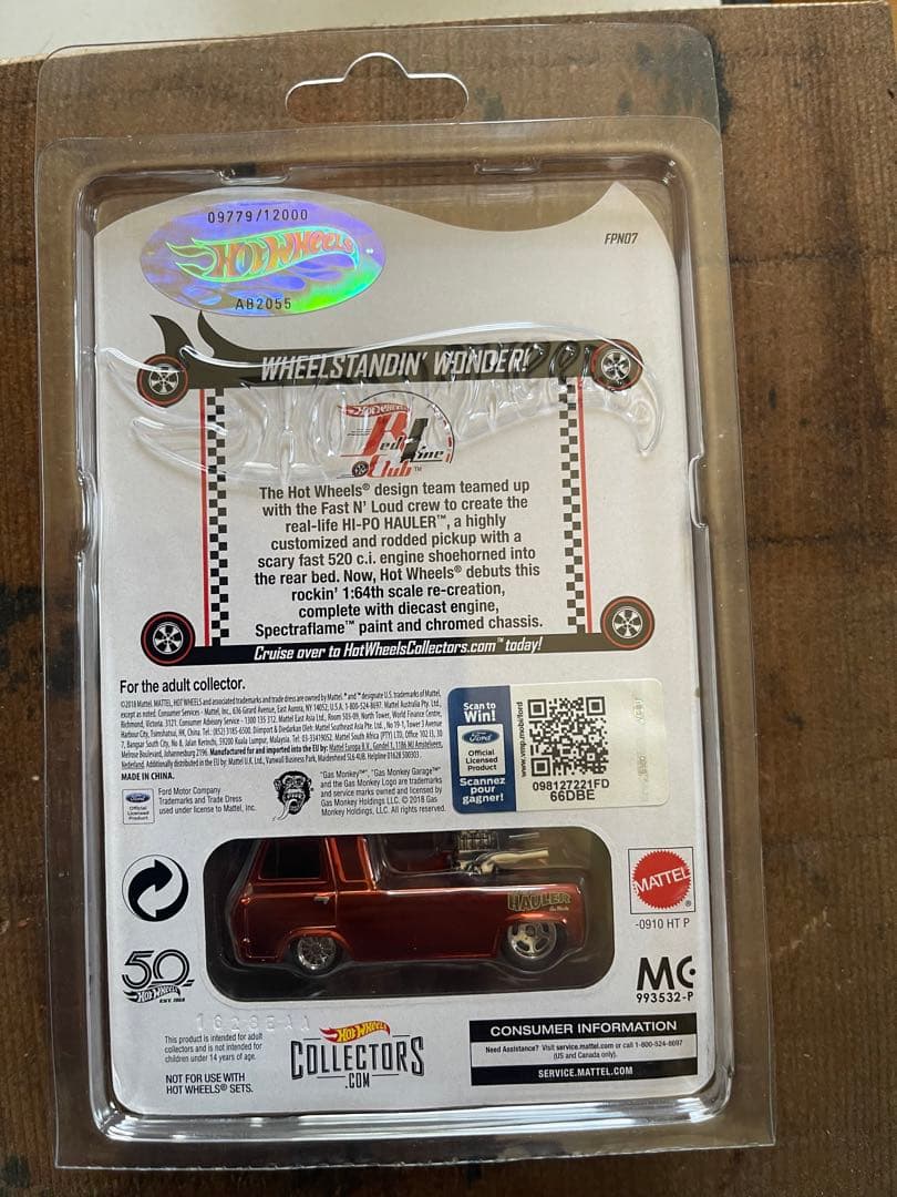 【希少・激アツ】ホットウィール レッドラインクラブ ガスモンキーガレージ