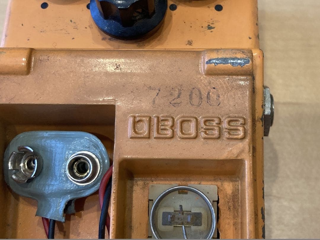 BOSS DS-1 最初期 7200 1978年7月 銀ネジ スケルトンスイッチ