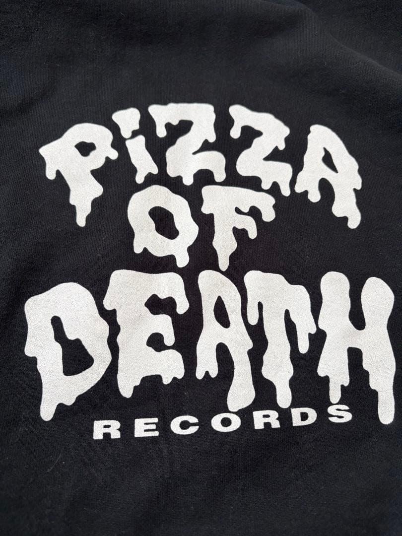 PIZZA OF DEATH ブラック　フルジップパーカー