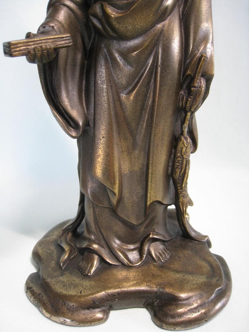 銅製　　悪鬼を除く魚籃観音像　　高村光雲