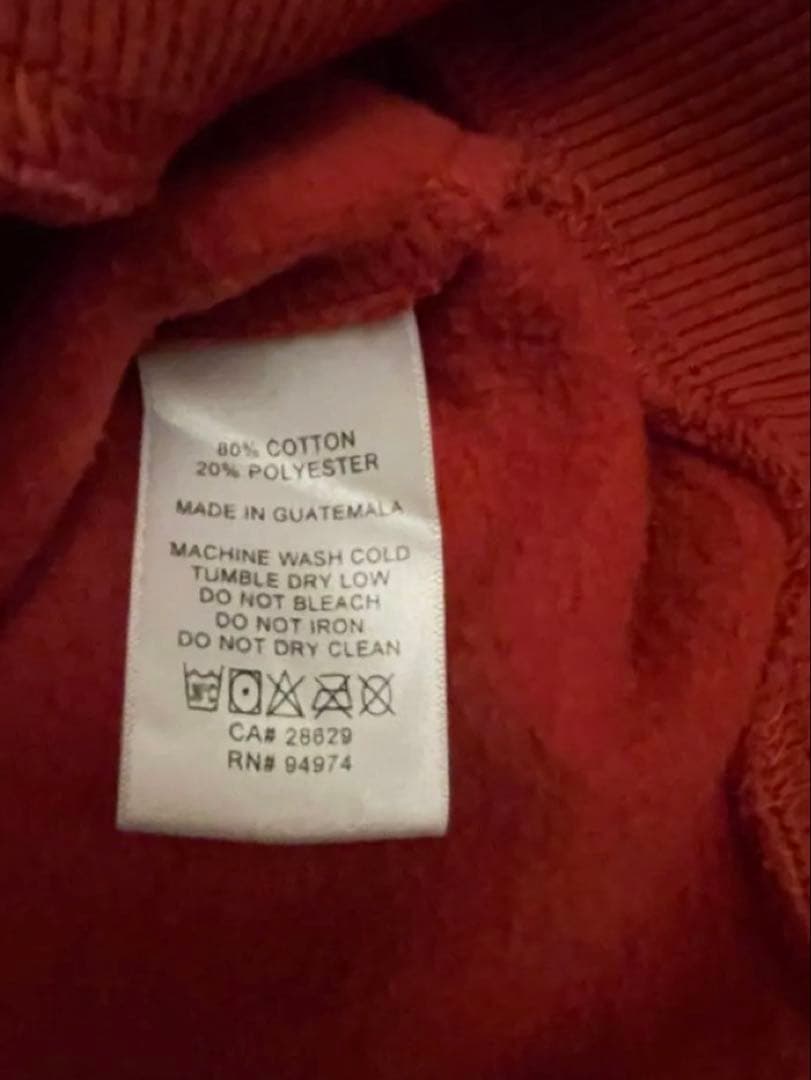 Stussy ジップパーカー　オレンジ　ブラウン　スウェット