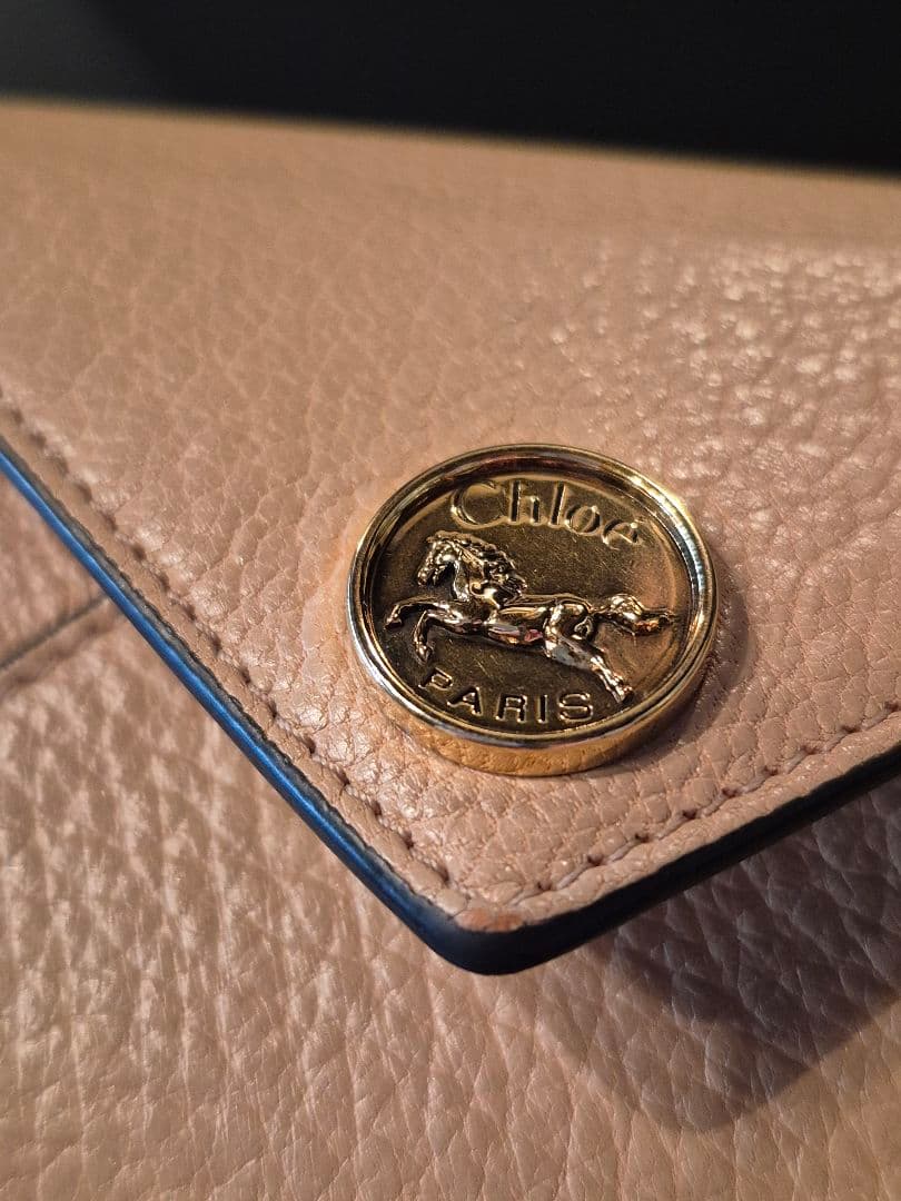 Chloé グレインレザー製Envelopeスモールトリフォールド 三つ折り財布